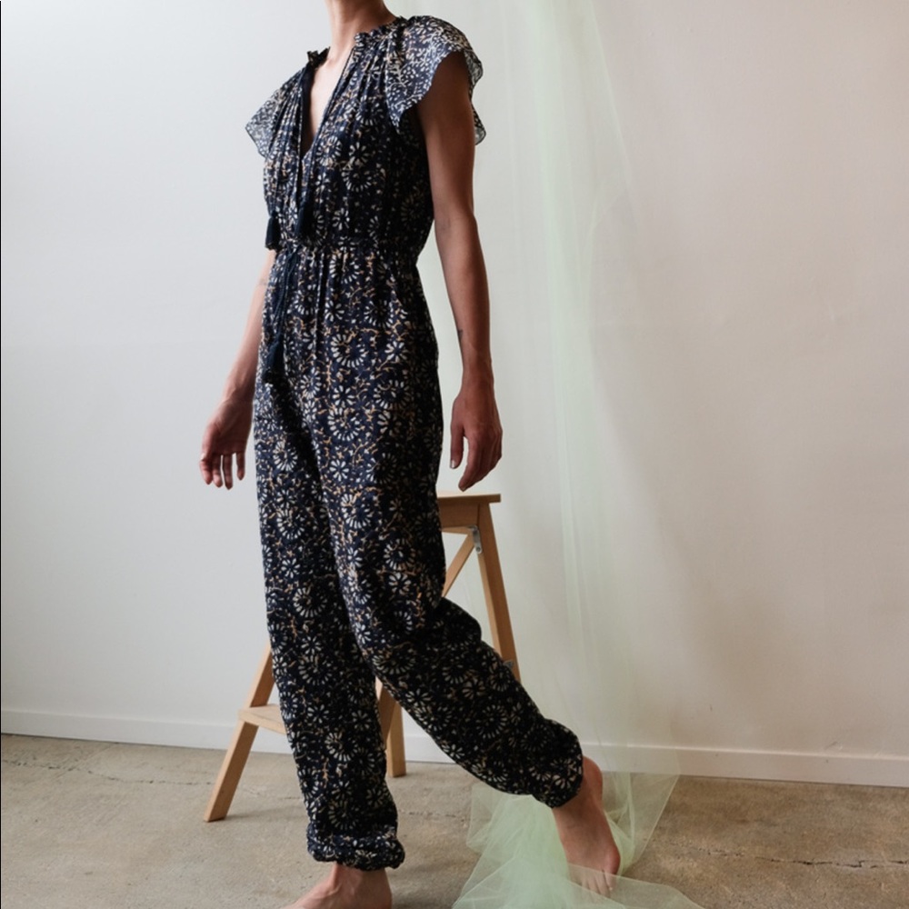 Ulla Johnson Terra Jumpsuit Navy EUC